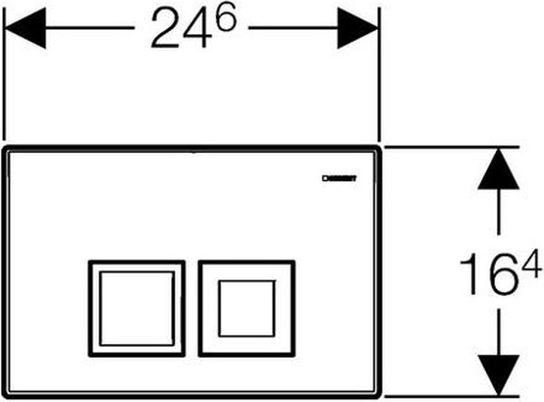 Кнопка смыва Geberit Delta 50 115.135.21.1 хром