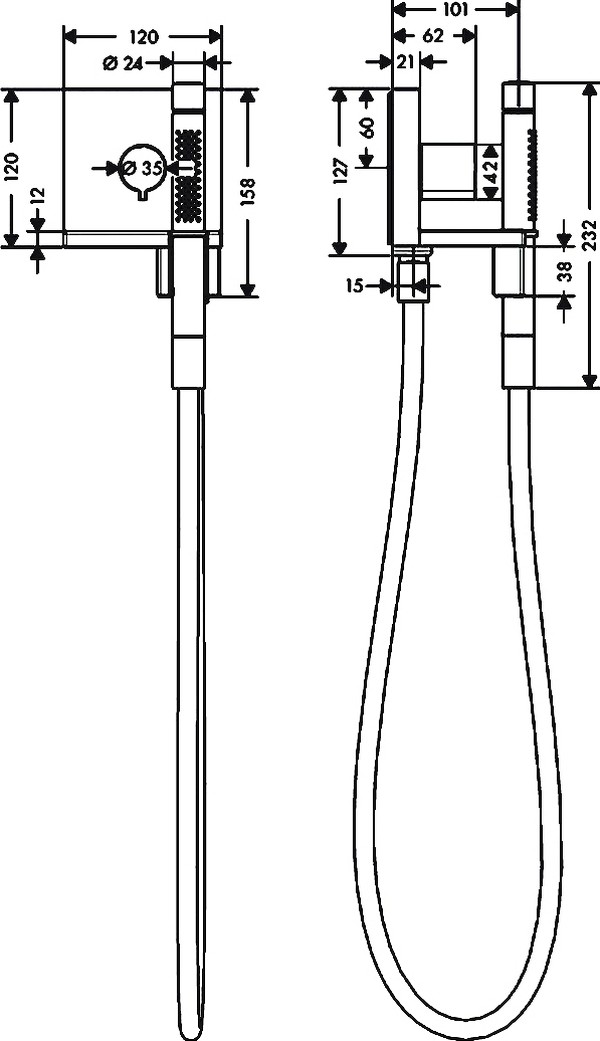 Душевой гарнитур Axor Shower Collection 10651000