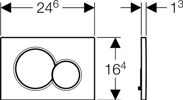 Кнопка смыва Geberit Sigma 01 115.770.21.5 хром