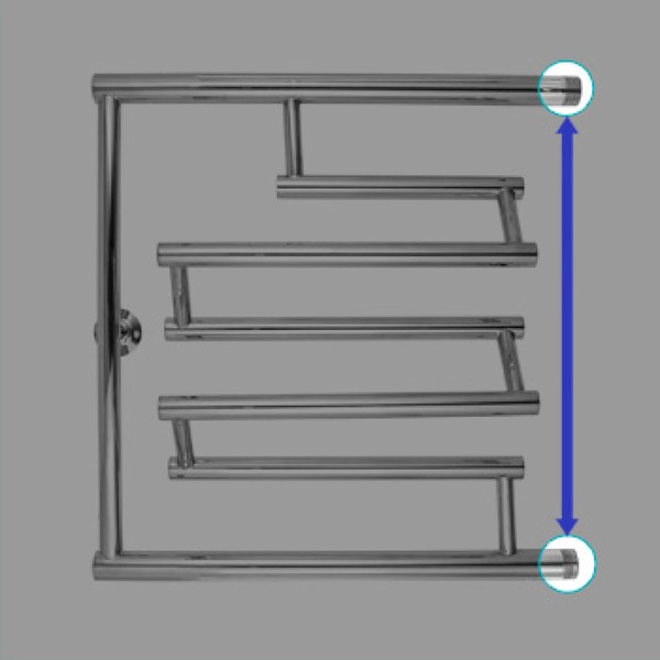 Полотенцесушитель водяной Energy Prima 60x60