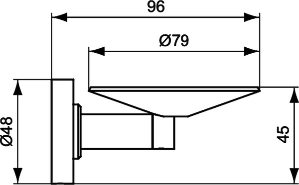 Мыльница Ideal Standard IOM хром