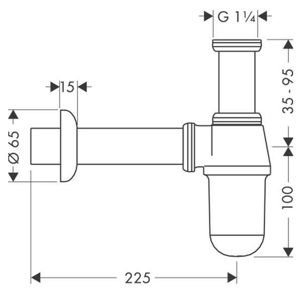 Сифон для раковины Hansgrohe 52053000