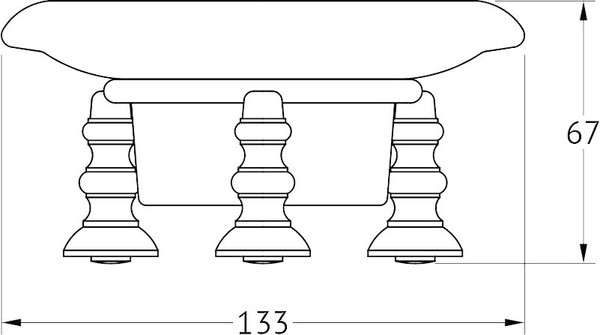 Мыльница 3SC Stilmar UN STI 228 золото