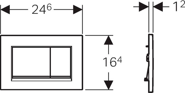 Кнопка смыва Geberit Sigma 30 115.883.KJ.1 белый / хром