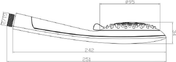 Душевая лейка Lemark LM0815C White