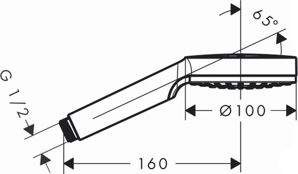 Душевая лейка Hansgrohe Crometta 1jet 26331400