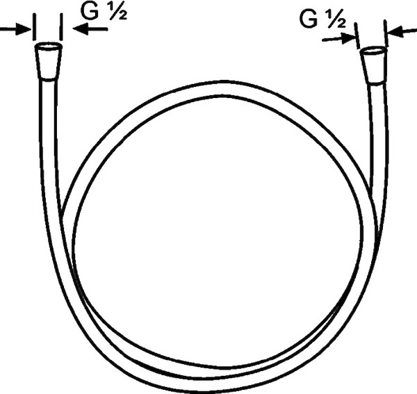 Душевой шланг Kludi Logoflex 6105505-00