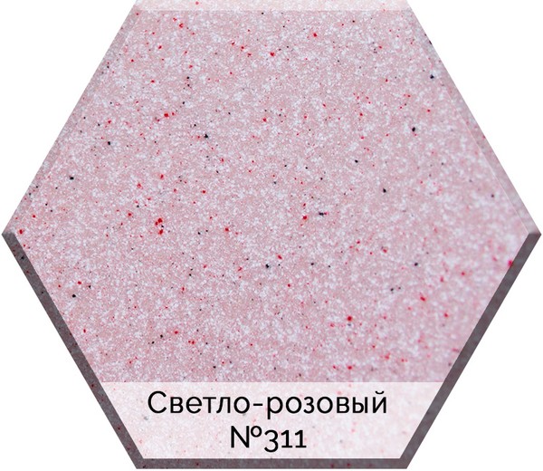 Мойка кухонная AquaGranitEx M-05 светло-розовая