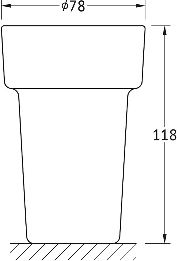 Стакан Ellux Elegance ELE 007-C01 двойной