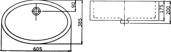 Раковина SSWW CL3004 60 см