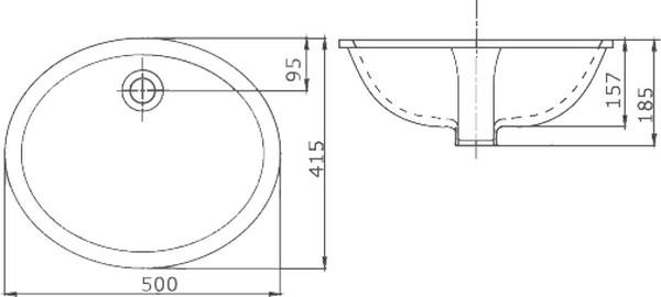 Раковина SSWW CL3022 50 см