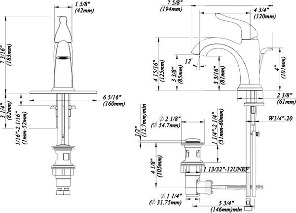 Смеситель Kraus Arcus FUS-1011SN для раковины