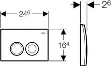 Кнопка смыва Geberit Delta 21 115.125.21.1 хром