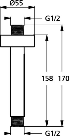 Кронштейн для верхнего душа Ideal Standard IdealRain B9446AA