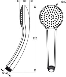 Душевая лейка Ideal Standard IdealRain B9400AA