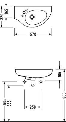 Раковина Serel Friendly 6742 57х32