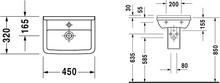 Рукомойник Duravit Starck 3 0750450000 (45 см)