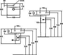 Рукомойник Ideal Standard Connect Cube E803301 40 см