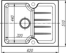 Мойка кухонная Dr. Gans Lora 620 дюна