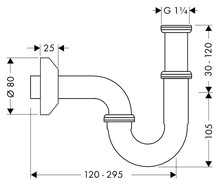 Сифон для раковины Hansgrohe 53010000