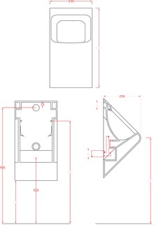 Писсуар ArtCeram LaFontana LFO001 matte white