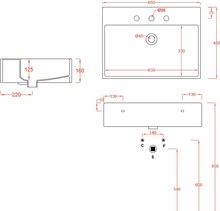 Раковина ArtCeram Quadro QUL003