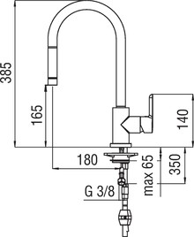 Смеситель Nobili ABC AB87137/1CR для кухонной мойки