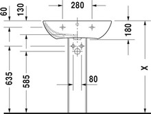 Раковина Duravit ME by Starck 2335650030