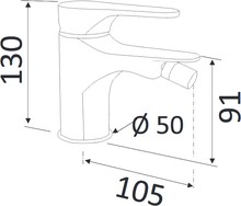 Смеситель Mariani Surf 480/SF для биде