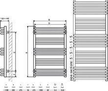 Полотенцесушитель электрический Terma Pola+MOA 50x118 белый, подключение правое