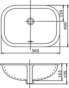 Раковина SSWW CL3080 56 см