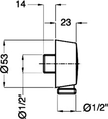 Шланговое подключение Bugnatese 19254CR хром