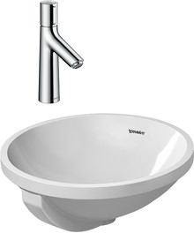 Комплект Смеситель Hansgrohe Talis Select S 72042000 для раковины + Рукомойник Duravit Architec 0468400000