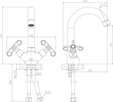 Смеситель Rossinka RS42-62 для раковины