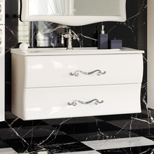 Тумба с раковиной Aima Design Amethyst 100 white