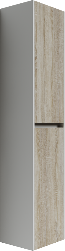 Шкаф-пенал SANCOS Smart 35 подвесной, дуб бардолино/белый, арт. PSM35E