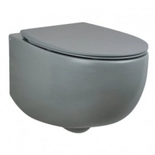 Унитаз подвесной безободковый AeT DOT 2.0 WC серый матовый S555T0R0V6116 с сиденьем микролифт