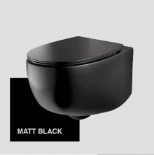 Унитаз подвесной безободковый AeT DOT 2.0 WC черный матовый S555T0R0V6105 с сиденьем микролифт